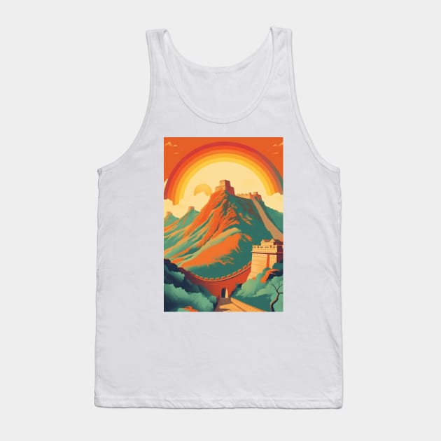 Great Wall of China Tank Top by CEYLONEX